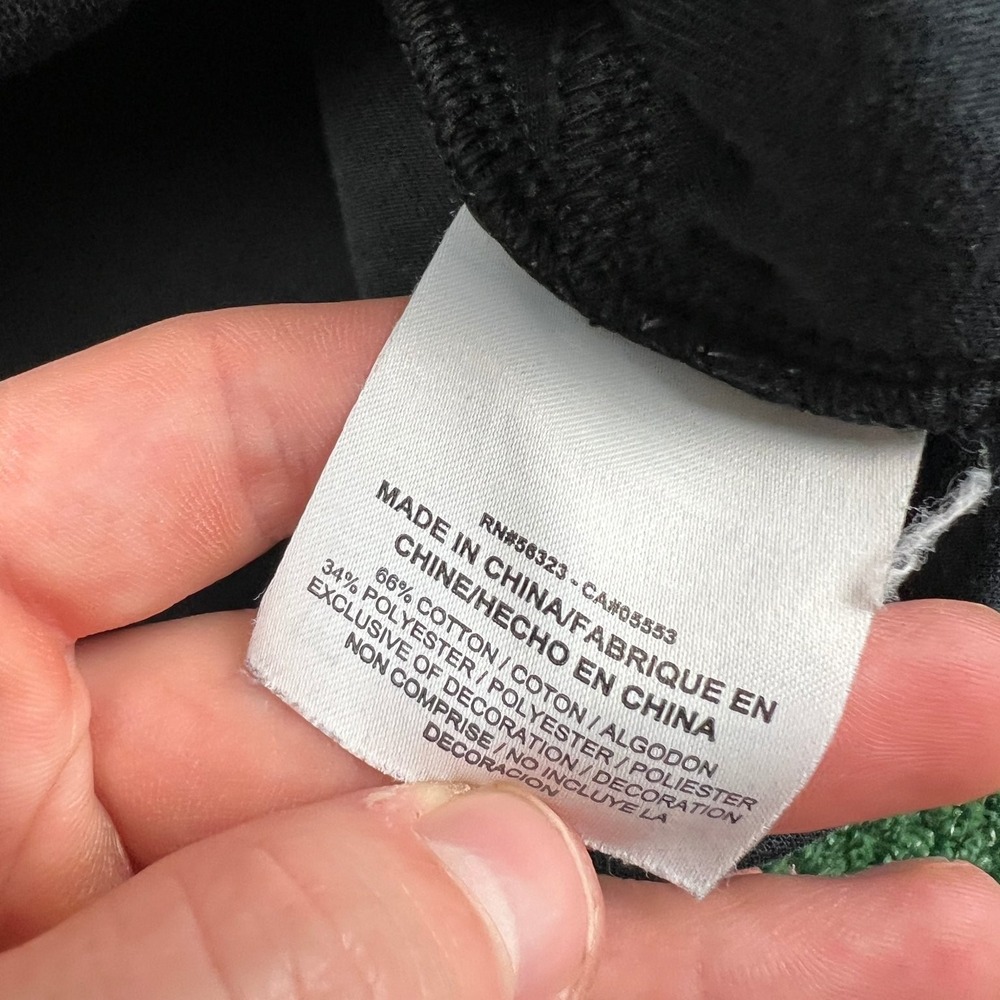 Nike Tech Fleece Pocket Sweatshirt Men XL Black Pullover Cotton Blend 805140-010 - Picture 5 of 9